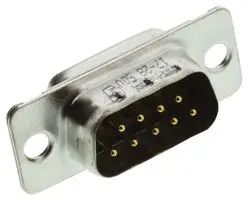 D-SUB CONN, PLUG, DE, 9P, PANEL L717DE09P