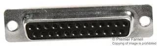 D SUB CONN, RCPT, 25POS, SOLDER L77DB25S