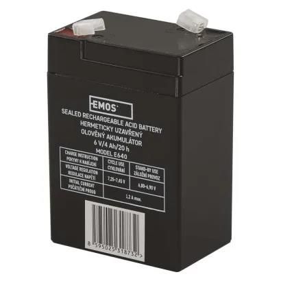 SLA Battery 6V 4Ah for P2301, P2304, P2305, P2308 flashlight, EMOS B9641 8595025318732