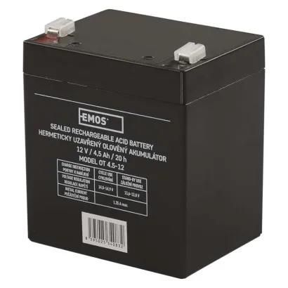 SLA battery 12V 4,5Ah faston 4,7 mm, EMOS B9653 8595025340832