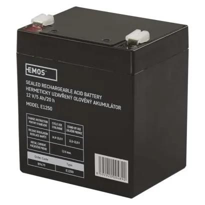 SLA battery 12V 5Ah faston 6,3mm, EMOS B9679 8592920004890