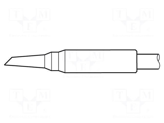 Tip; conical sloped; 0.6mm JBC TOOLS JBC-C105109