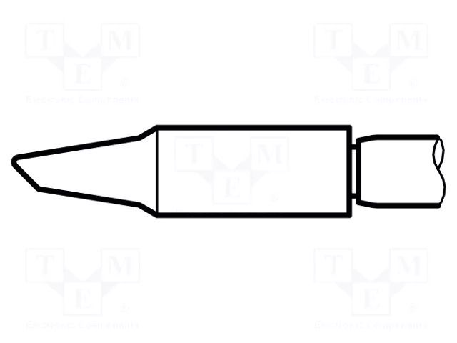 Tip; conical sloped; 1mm JBC TOOLS JBC-C210006