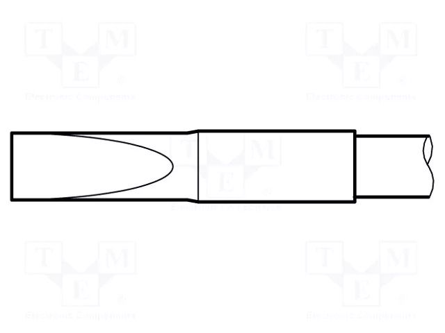 Tip; cutting; 4.3x0.1mm; longlife,non wettable JBC TOOLS JBC-C245109