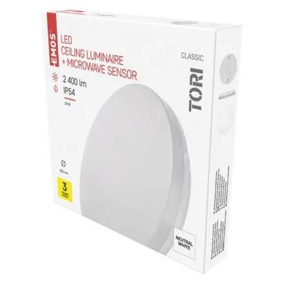 LED Ceiling lamp Tori, round 24W neutral white + mot. sensor, EMOS ZM4329 8592920108222