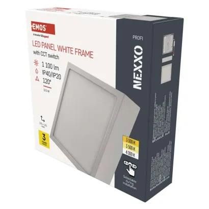 LED surface luminaire NEXXO, square, white, 12.5W, with change CCT, EMOS ZM6133 8592920109243