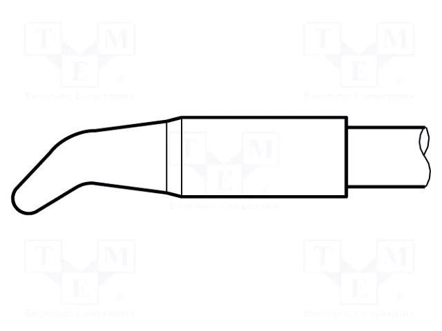 Tip; bent conical; 2mm; longlife JBC TOOLS JBC-C245260