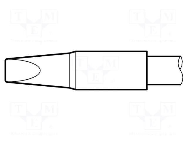Tip; chisel; 3.2x1.2mm; longlife JBC TOOLS JBC-C245811