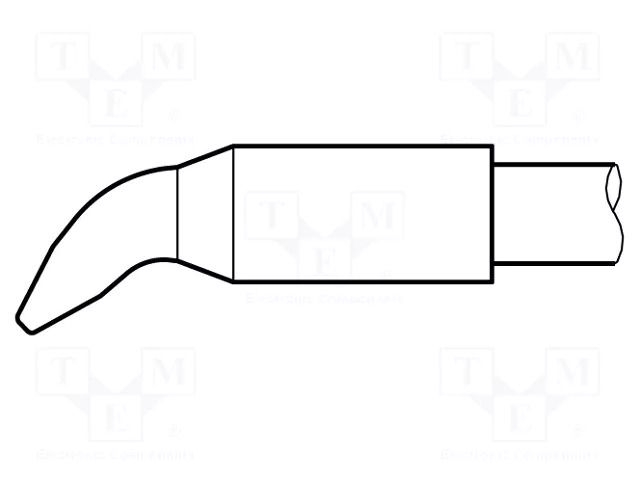 Tip; bent chisel; 2.2x1mm; longlife JBC TOOLS JBC-C245846