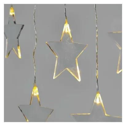 LED Christmas curtain – stars, 45x84 cm, outdoor and indoor, warm white, EMOS DCGW02 8592920093498