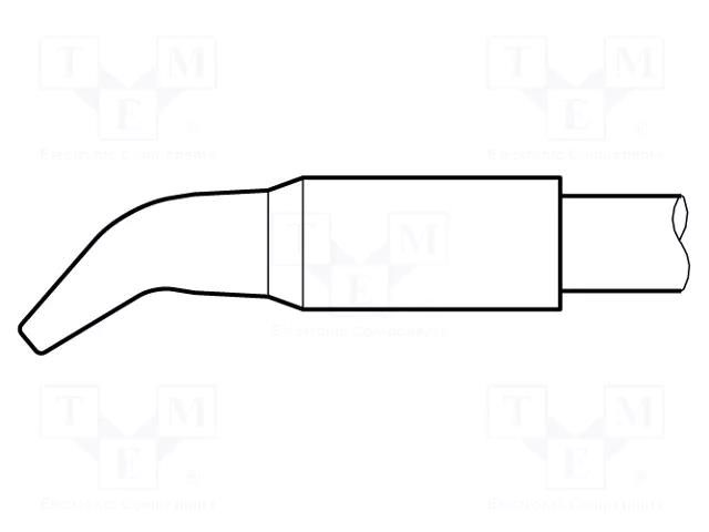 Tip; bent chisel; 3.2x1.5mm; longlife; for soldering station JBC TOOLS JBC-C250418