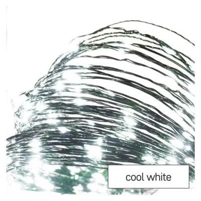 LED Christmas nano chain, green, 7.5 m, outdoor and indoor, cool white, timer, EMOS D3AC04 8592920095249