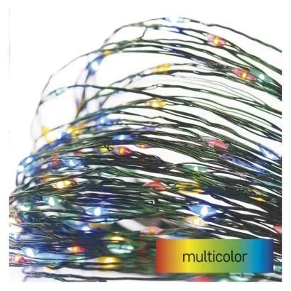 LED Christmas nano chain, green, 15 m, outdoor and indoor, multicolour, timer, EMOS D3AM03 8592920095317