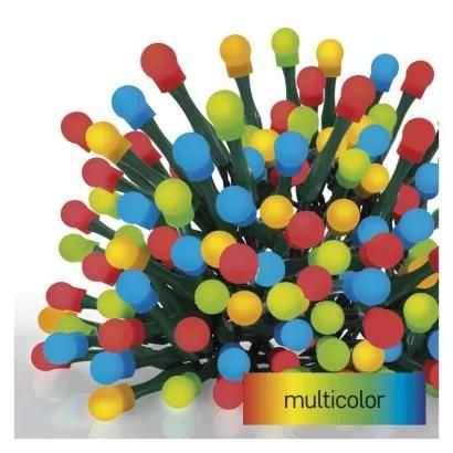 LED Christmas cherry chain – balls, 8 m, outdoor and indoor, multicolour, programmes, EMOS D5AM05 8592920096147