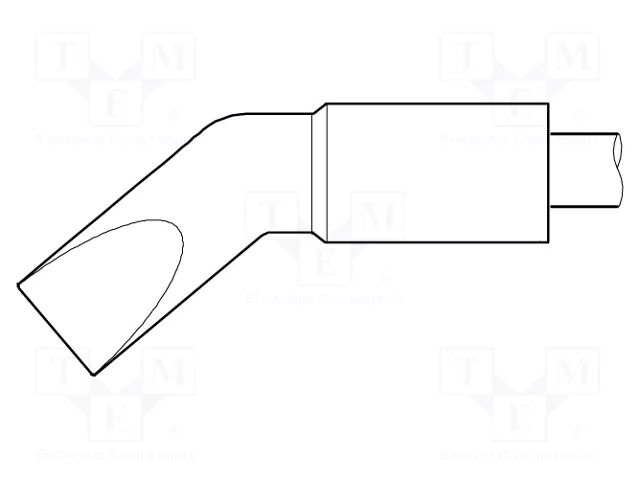 Tip; bent chisel; 8.9x1.7mm; longlife JBC TOOLS JBC-C470018