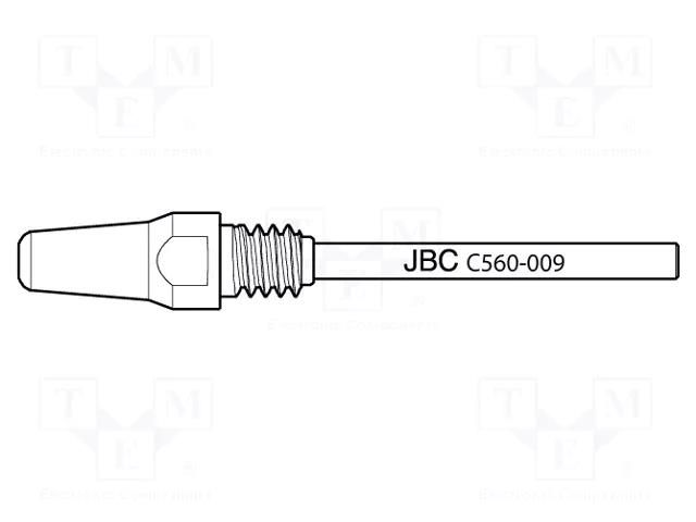 Tip: for desoldering irons; 1.3x5mm; Features: longlife JBC TOOLS JBC-C560009