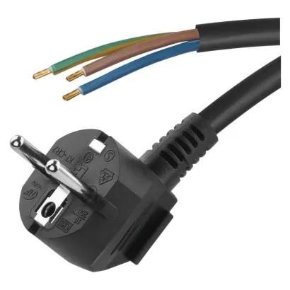 Power Cord PVC 3× 1,0mm2, 3m, black, EMOS S18313 8595025318688