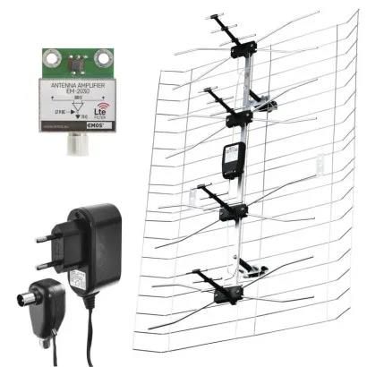 Outdoor Antenna EMOS EM-030, 0–100 km DVB-T2, EMOS J0666 8595025394125