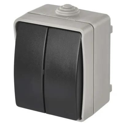 TWO-CIRCUIT SWITCH (WALL-MOUNTED) IP54, EMOS A1398.1