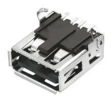 CONN, USB 2 TYPE A, RCPT, 4POS, SMT 62900416021
