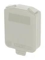 HINGED SEALING COVER, D-SIZE CONN, WHITE SCDX-9-WHITE