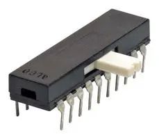 SLIDE SWITCH, 4PDT, 0.3A, 115VAC, TH ASE42G04