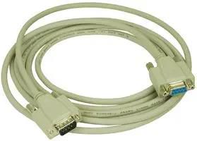 D SUB CABLE, 9POS, PLUG-RCPT, 3.05M CSMN9MF-10