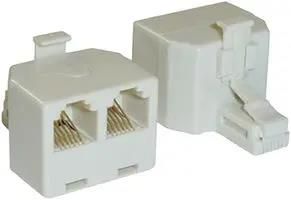 MODULAR SPLITTER, RJ12, PLUG-JACK, 6POS 8588-0075A