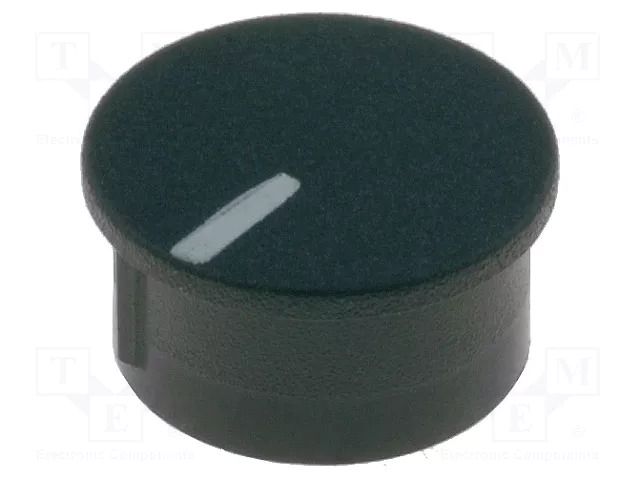 Cap; thermoplastic; push-in; Pointer: white; black CLIFF K85-BLK-L