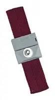 ADJUSTABLE WRISTBAND, BURGUNDY, SNAP 2204