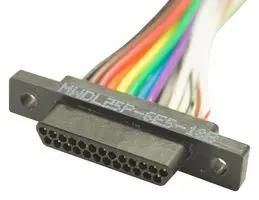 CABLE, 9POS, MICRO D PLUG-FREE END, 18" MWDL-9P-6E5-18B