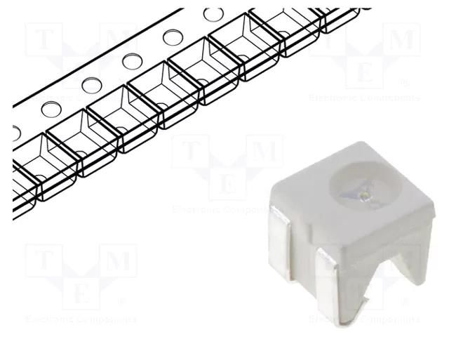 LED; blue; SMD; 4040; 110÷220mcd; 3.3÷4VDC; 4x3.6x4mm; 120°; 20mA KINGBRIGHT ELECTRONIC KA-4040QBS-D
