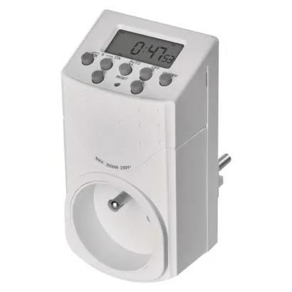 Digital Outlet timer IP20, EMOS P5506 8595025392282