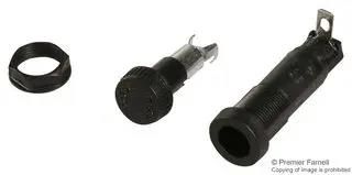FUSE HOLDER, 6.3X32MM, 20A, 250V, QC 03453LF1H