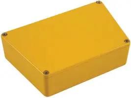 ENCLOSURE, WIDE TRAPEZOID, YELLOW 1590TRPCYL