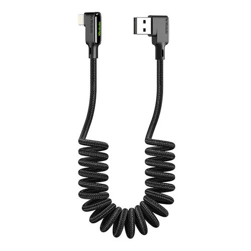 USB to Lightning cable, Mcdodo CA-7300, angled, 1.8m (black), Mcdodo CA-7300