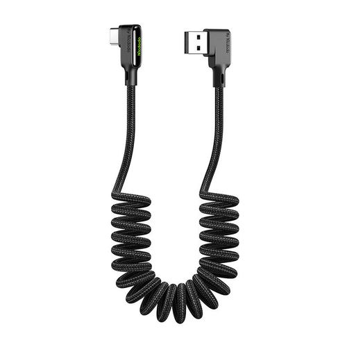 USB to USB-C cable, Mcdodo CA-7310, angled, 1.8m (black), Mcdodo CA-7310