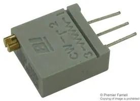 TRIMMER, POT, 100K, 20TURN, 10%, TH 67WR100KLF