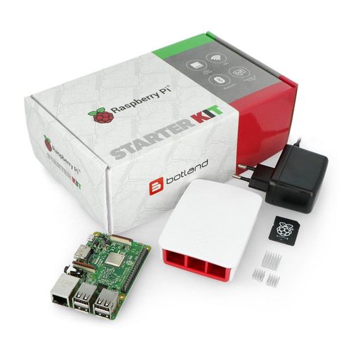 Set of Raspberry Pi 3B WiFi + 32GB microSD + official accessories RPI-06950 5903351240062