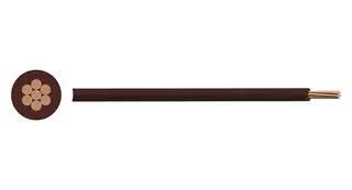 HOOK-UP WIRE, 2.5MM2, BROWN, PER M PP-6491B-2.50MMBRN