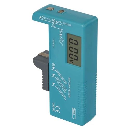 Universal Battery Tester (AA, AAA, C, D, 9V, Button Cells), EMOS N0322 8592920016688