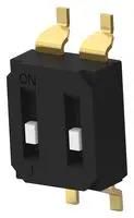 DIP SWITCH, 2POS, SPST, SLIDE, SMD EDS02SGRNTR04Q