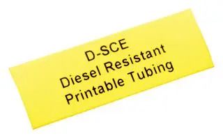 HEAT SHRINK MARKER, 12.7MM, YELLOW D-SCE-1K-12-50-4