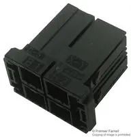 CONNECTOR HOUSING, RCPT, 6POS, 10.16MM 3-917807-3