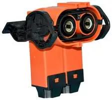 POWER CONNECTOR, R/A PLUG, 2POLE, CABLE UPCP022BLS3.