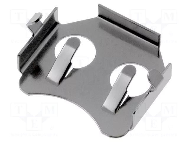 Holder; BR1220,BR1225,CL1220,CR1216,CR1220; PCB; H: 3mm; Ø: 12mm KEYSTONE KEYS3001