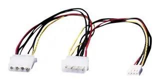 POWER CABLE, HDD PLUG-HDD+FDD SKT, 300MM 11.03.1010