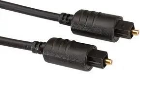 AUDIO CABLE, TOSLINK PLUG, 5M, BLACK 11.09.4385