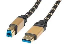 USB CABLE, 3.0 A-B PLUG, 3M, BLK 11.02.8903