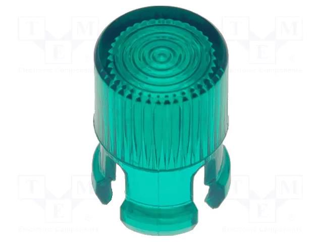 LED lens; round; green; 5mm KEYSTONE KEYS8663